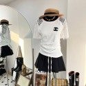Chanel シャネルブランドtシャツ上着カジュアル韓国 パチモン tシャツTシャツカットソーペアカップル20代 30代40代tシャツ 激安パロディ