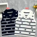 シャネルタンクトップ レディース ニット ブランドChanel ノースリーブ 夏 キャミソール Tシャツ 薄手 カットソー サマーニット おしゃれ ニットタンクトップス インナー 重ね着 レイヤード さらさら 柔らか カジュアル  S - L 
