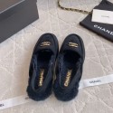 ブランドシャネルローファー シープスキン ムートン 靴 ファー ボア ウール 225~250cm シューズ Chanelミュール レディース レディース 履きやすい 滑り止め 室外履き