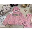 ブランドシャネルキッズパーカー ジャージ ガールズ Chanel子供セットアップ キッズ 長袖トップス 子供服 トップス スウェット ロングパンツ カジュアルパンツ 上下セット 2点セット 通学 通園 入学式 卒業式 学院風 洋服 ジュニア服100¬150cm