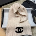 ハイブランド シャネルネックウォーマー ニット帽 Chanel 2in1キャップ 防寒 ニット 帽子 スキー スノーボード アウトドア 暖かい 裏起毛 防寒 メンズ レディース 男女兼用 保温 自転車 男女兼用 