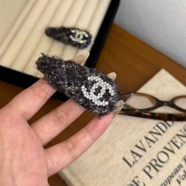 ハイブランドシャネルヘアクリップ 前髪ク...