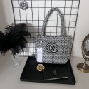 ブランド シャネルトートバッグ 気質 レディース Chanel ショルダーバッグ 肩掛けバッグ ツイードトート ハワイ風 通学 旅行用