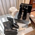 シャネルショートブーツ エンジニアブーツ ブランド Chanel レディース 靴 ミドル丈ブーツ カジュアル オールシーズン ナチュラル 225¬255mm ノーヒール ミドル丈ブーツ 疲れない