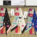 シャネルスカーフ リボン バンダナ ハイブランド Chanel 細長ストール バッグ用 ヘアアレンジ レディース 細長 スリム ハイピング 花 フラワー おしゃれ プレゼント