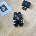 ブランドシャネル気質スリッパ Chanelミュール ローヒール サンダル お出かけ用 ファッション春夏 秋 前あき 室内 ルームシューズ 225¬260cm 