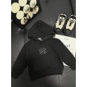 ハイブランド シャネル子供服 パーカー Chanel キッズ 男の子 女の子 秋 春 スウェット フード付き ブラック 90-170cm 無地 シンプル プルオーバー ボーイズ 柔らかい 快適 フーディー ガールズ ゆったり カジュアル トップス 韓国 お洒落 大きいサイズ 通学 通園 スポーツ