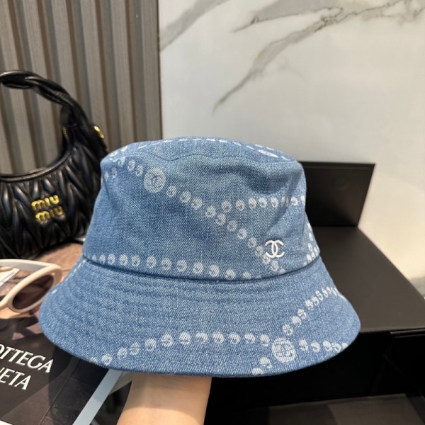 シャネルバケットハット メンズ Chanel デニムサファリハット レディース 日除け帽子 帽子 春夏 UVカット ヴィンテージ デニム コットン 上質 小顔効果