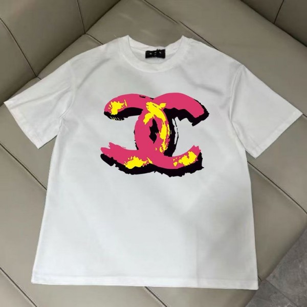 ハイブランドChanel シャネル夏tシャツ かわいいブランドtシャツ上着カジュアルブランドtシャツ高品質大人の上質Tシャツ S-3XL