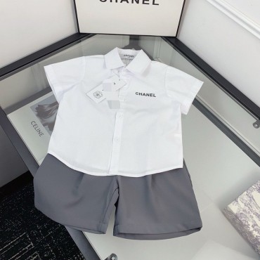 ブランドシャネル子供シャツ キッズ  C...
