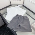ブランドシャネル子供シャツ キッズ  Chanel子供服 セットアップ 男の子 夏服 半袖 Tシャツ ハーフパンツ ボーイズ 2点セット スウェット 上下セット なつふく カジュアル ゆったり おしゃれ 90-160CM