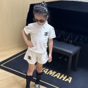 ブランドシャネル子供服 女の子 セットアップ 夏服 半袖 Chanel ガールズポロシャツ ハーフパンツ 上下セット 子供 ジャージ パンツセット 80-120cm 女の子 カジュアル 韓国 お洒落 可愛い 女の子 半袖 Tシャツ セットアップ キッズ 通園 通学 普段着