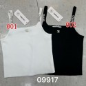 ブランドシャネル リブニット ノースリーブ Chanel キャミソール トップス レディース 春服 夏服キャミ サマーニット インナー キャミ タンクトップ S-XL