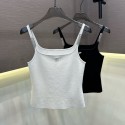 ブランドシャネル リブニット ノースリーブ Chanel キャミソール トップス レディース 春服 夏服キャミ サマーニット インナー キャミ タンクトップ S-XL