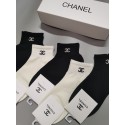 シャネルレディース向け 靴下 かわいいブランドChanelソックス 高品質 オールシーズンご使用ブランドシャネル薄手ソックス 大人気上質な コットン ソックス くつした 5足セット