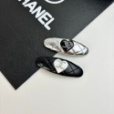 Chanel シャネルブランドヘアピン 黒 レザー 前髪クリップ 長方形 小さめ ヘアアクセサリー 髪留め 髪飾り パッチンピン シンプル おしゃれ 気質 卒業式 結婚式 入学式 発表会
