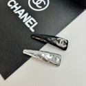 Chanel シャネルブランドヘアピン 黒 レザー 前髪クリップ 長方形 小さめ ヘアアクセサリー 髪留め 髪飾り パッチンピン シンプル おしゃれ 気質 卒業式 結婚式 入学式 発表会