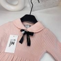 ブランドシャネルChanel キッズ ニット セーター ワンピース aライン フレア スカート トナカイ クリスマス 衣装 子供服 女の子 秋冬 90‑100‑110‑120‑130cm