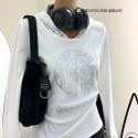 クロムハーツ Chrome Heartsブランドtシャツカットソー コピーブランドtシャツハイブランド長袖tシャツ女の子tシャツ 韓国 ブランド
