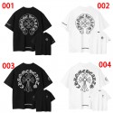 クロムハーツ Chrome Heartsブランド半袖tシャツブランドtシャツ上着カジュアル韓国 パチモン tシャツ20代 30代40代tシャツ 激安パロディ