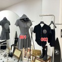 Chrome Hearts レディース セットアップ 夏 ジップ クロムハーツ半袖ポロシャツ スウェット ショートスカート 2点セット 薄手 カジュアル 人気 おしゃれ 韓国風 運動着 部屋着 ルームウェア スポーツウェア 