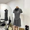 Chrome Hearts レディース セットアップ 夏 ジップ クロムハーツ半袖ポロシャツ スウェット ショートスカート 2点セット 薄手 カジュアル 人気 おしゃれ 韓国風 運動着 部屋着 ルームウェア スポーツウェア 