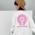 ハイブランドクロムハーツ キッズ スウェット Chrome Hearts子供パーカー ピンクロゴ boy長袖Tシャツ 子供服 110-160cm ユニセックス カジュアル 厚手