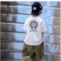 ハイブランドChrome Hearts キッズ 半袖 tシャツ クロムハーツ子供ｔシャツ 丸首 UVカット 薄手 グラフィックロゴプリント ショートスリーブTシャツ 110-160cm スクールスポーツ