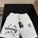 ブランドクロムハーツメンズ ハーフパンツ 冷感 Chrome hearts ショートパンツ 速乾 通気性 5分丈 ゆったり ジップポケット 調整紐付き 短パン スポーツ ジム トレーニング ランニング 夏用 カジュアル おしゃれ M-5XL