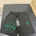 ブランドクロムハーツメンズ ハーフパンツ 冷感 Chrome hearts ショートパンツ 速乾 通気性 5分丈 ゆったり ジップポケット 調整紐付き 短パン スポーツ ジム トレーニング ランニング 夏用 カジュアル おしゃれ M-5XL