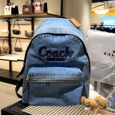 ブランド Coach デニムバック ヴィ...
