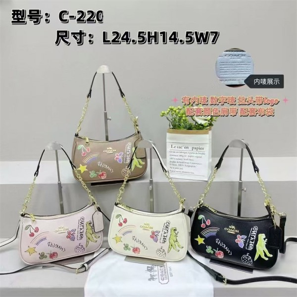 コーチブランドショルダーバッグ ハンドバッグ レディース Coach 肩掛けバッグシャーリング ブラック ホワイト シルバー ショルダー ギャザーショルダー 小さめ おしゃれ かわいい