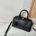 ブランド可愛い コーチミニボストンバッグ レディース Coachハンドバッグ ショルダーバッグ 2way 革 旅行 お出かけ 防水 カジュアル 斜め掛け 通勤 通学 レザー