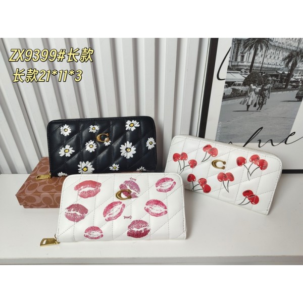 コーチレディース 長財布 Coachレザーウォレット ラグジュアリー かわいい ロング ジップ アラウンド ウォレット ラウンドファスナー 大容量 アウトレット品