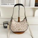 ブランドコーチショルダーバッグ レディース 撥水 Coach 三日月バッグ ホーボーバッグ 軽量 カジュアル 肩掛けバッグ かわいい 通勤 通学 普段使い シンプル 斜め掛け 小さめ ボディバッグ