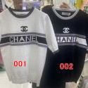 Chanel シャネル ブランド 半袖tシャツ ブランド ニット tシャツオーバーサイズ夏tシャツブランドかわいいブランドtシャツ高品質