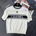 Chanel シャネル ブランド 半袖tシャツ ブランド ニット tシャツオーバーサイズ夏tシャツブランドかわいいブランドtシャツ高品質