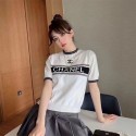 Chanel シャネル ブランド 半袖tシャツ ブランド ニット tシャツオーバーサイズ夏tシャツブランドかわいいブランドtシャツ高品質