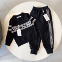 ハイブランド Dior キッズ セーター 子供服 男の子 ロングパンツ ディオール ボーイズ 2点セット 厚手 秋冬 長袖 カジュアル 防寒 綿 コットン スクールニット 学園祭 文化祭 運動会 100 - 150cm