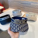 ハイブランド Dior サンバイザー レディース メンズ ディオール ゴルフサンバイザー 帽子 つば大き目 日除け UVカット バイザー 吸汗速乾 抗菌防臭 軽量 フリーサイズ 調節可能 ゴルフ ランニング アウトドア スポーツ