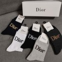 Dior ディオールレディース向け 靴下 かわいいコットン 靴下 メンズ 通気性浅口ソックス 女の子好き 韓国ブランドソックス 男女兼用 ファッション