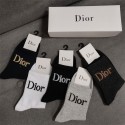 Dior ディオールレディース向け 靴下 かわいいコットン 靴下 メンズ 通気性浅口ソックス 女の子好き 韓国ブランドソックス 男女兼用 ファッション