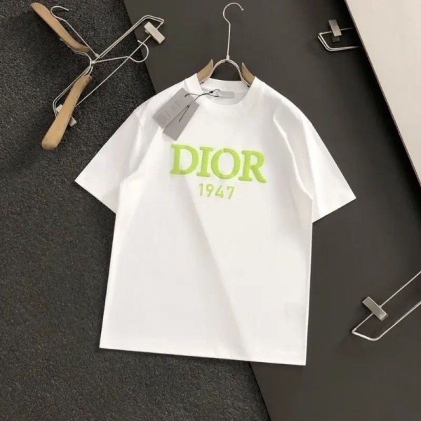 Dior ディオールブランドtシャツカットソー コピーブランド半袖 tシャツオーバーサイズブランドtシャツ高品質20代 30代40代tシャツ 激安パロディM - 4XL