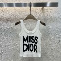 Dior ディオールブランドサマーニット タンクトップ キャミソール レデイース ノースリーブ トップス カットソー ホルターネック 清楚 可愛さ ins スタイリッシュ S - Lインナー アウター