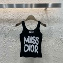 Dior ディオールブランドサマーニット タンクトップ キャミソール レデイース ノースリーブ トップス カットソー ホルターネック 清楚 可愛さ ins スタイリッシュ S - Lインナー アウター