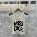 Dior ディオールブランドサマーニット タンクトップ キャミソール レデイース ノースリーブ トップス カットソー ホルターネック 清楚 可愛さ ins スタイリッシュ S - Lインナー アウター