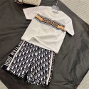 ディオールボーイズ 男の子 半袖Tシャツ Dior ショートパンツ ジャージ上下 セットアップ tシャツ 可愛い 短パン 上下セット 夏半袖Tシャツ ショートパンツ 90¬160cm