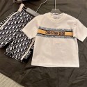 ディオールボーイズ 男の子 半袖Tシャツ Dior ショートパンツ ジャージ上下 セットアップ tシャツ 可愛い 短パン 上下セット 夏半袖Tシャツ ショートパンツ 90¬160cm