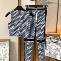 ディオール スポーツウェア レディース ブランドDior ヨガウェア 上下セット S - XL トレーニングウェア スポーツブラ スポーツブラジャー ヨガパンツ レギンス ハイウエスト