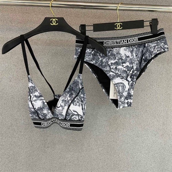 ディオール水着 ビキニ Dior スイムウェア スイムドレス 水着 レディース デニム風 トレンドトレンド デニムビキニツインポート デニム ビキニーピースS - XL